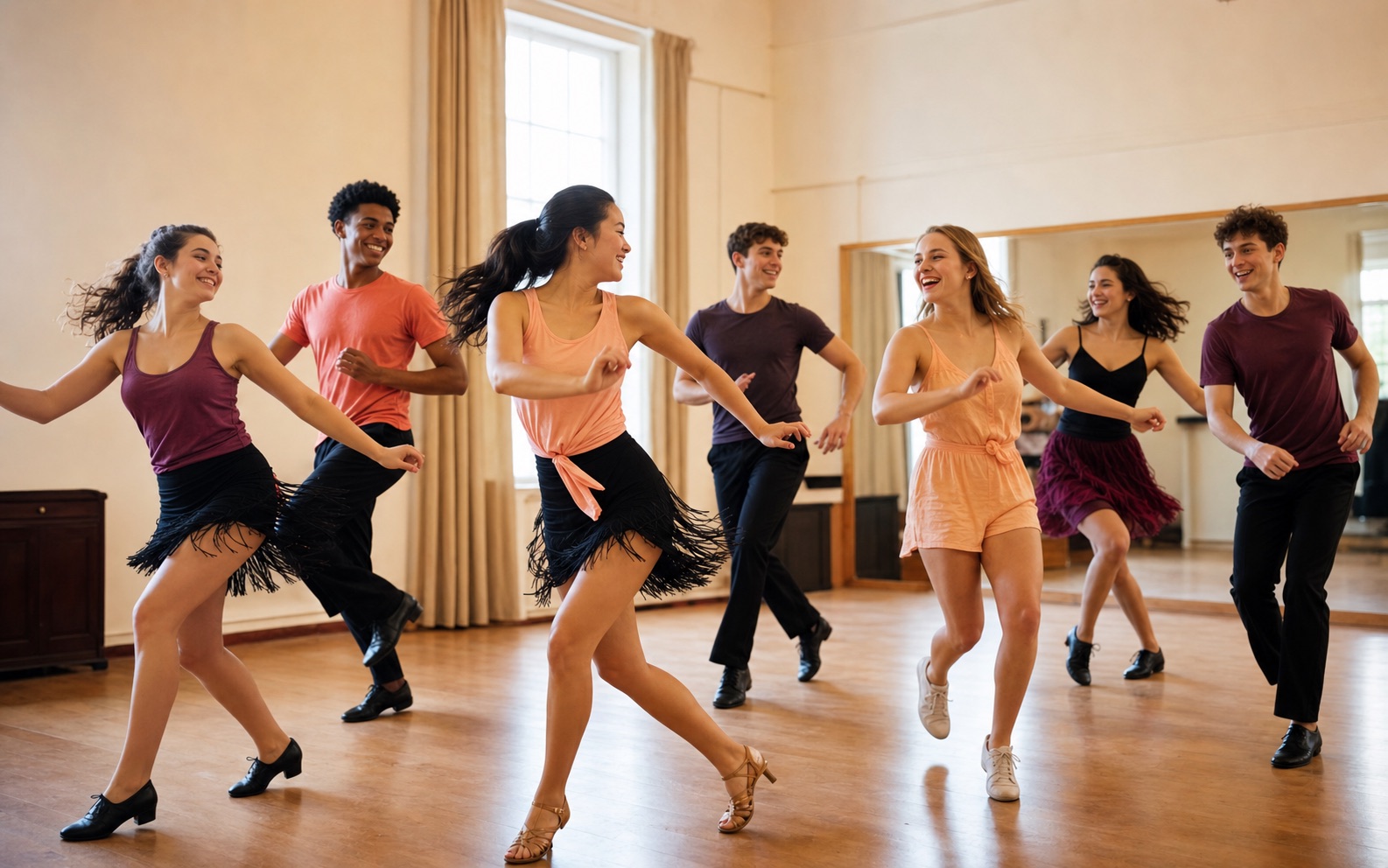 Danceglow beim gemeinsamen Training